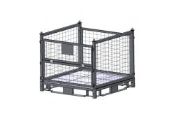 China Folding Q235 Stackable Mesh Pallet Cages Warehouse Grid Box Metal supplier