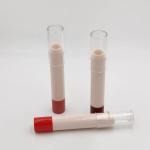 Colorful White Empty Round Plastic Chapstick Lip Balm Lipstick Container Lipstick Tube Cosmetic Container Custom for sale