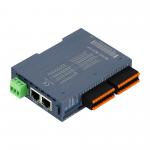 Modbus TCP/IP Slave I/O Module 24VDC 2 RJ45 16 Port DI DO Din Rail  NPN PNP Connection for sale
