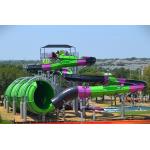 Wide Aqua Park Slide Commercial Fiberglass Python Water Slide 15m Height