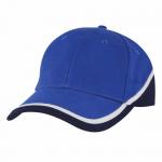 100% Cotton Printed Baseball Caps / Sandwich Baseball Cap Striped Style for sale