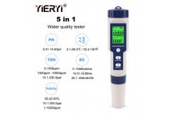 China Drinking Water 0.1MS/CM EC Salinity Pocket Ph Meter supplier