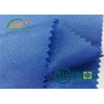 Blue PP Spunbond Non Woven Fabric 35gsm / Soft Non Woven Polypropylene Roll For Garment for sale