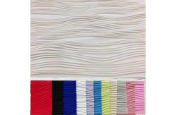China Line Layers Draped Spandex Stretch Wave pleated Jacquard Fabric supplier