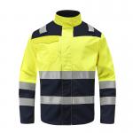 HIVIS Anti Static Workwear Jacket For Mining Industry , FR Safety Jacket For Oil & Gas Industry for sale