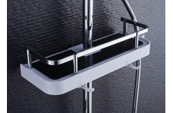 China ROVATE Single Handle Bathroom Shower Set High Strength With Shampoo Shelf supplier