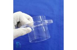 China Fused Silica Quartz Glass Flange Ring Sio2 Translucent Frosted supplier