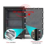 H880mm Home Personal Storage Fireproof Safe Box Fingerprint Lock Anti Theft