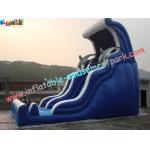 Giant Dolphin Commercial Inflatable Slide , 8.5m Inflatable Slide Games for sale