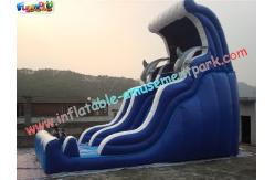 China Giant Dolphin Commercial Inflatable Slide , 8.5m Inflatable Slide Games supplier