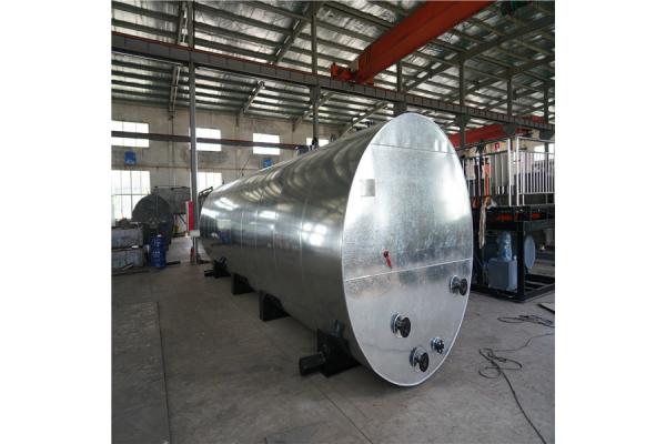 4 Transverse Base Round Shape Bitumen Tank With Thermal Oil Coils Inside