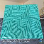 Easy to Clean Epoxy Garage with Decorative Design and Slip Resistance for sale