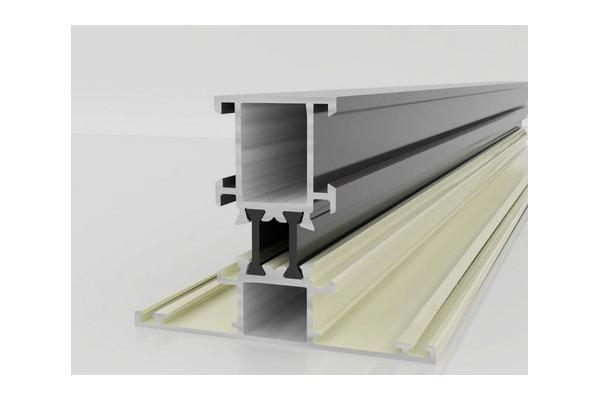 Anodized Aluminum Window Extrusion Profiles , Deep - Processing Aluminum Window Frame