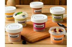 China Round Single Wall 180ml Ice Cream Balm Container With Lid supplier