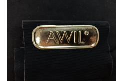China Customized Washable Clothing 3D Silver Tpu Heat Transfer Label For Garment supplier