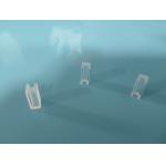 10x5x4mm Rectangular Groove Quartz Base Precision Milled Slot For Optical Component Positioning