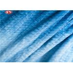 Blue Gradient Pattern Microplush Flannel Fleece Blanket Multi Function Machine Wash Cold Fuzzy