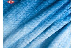 China Blue Gradient Pattern Microplush Flannel Fleece Blanket Multi Function Machine Wash Cold Fuzzy supplier