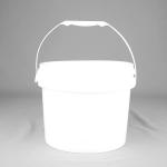 Chemical 5L Round Plastic Bucket With Lid , 1.5 Gallon Plastic Bucket for sale