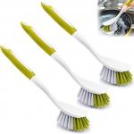 3 Pack Kitchen Scrub Brushes Long Handle For Dish for sale