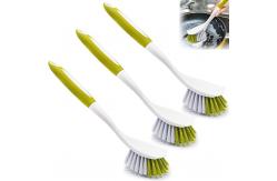 China 3 Pack Kitchen Scrub Brushes Long Handle For Dish supplier