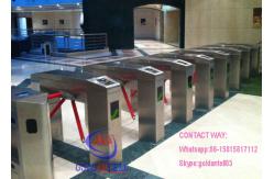 China Auto Luggage Pedestrian Barrier Gate , Three Arm Security Gate Barrier Barcode System supplier