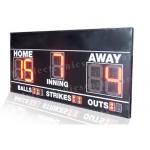 Electronic 7 Segments LED Baseball Scoreboard Front Face UV Protection for sale