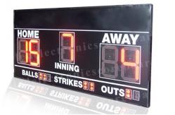 China Electronic 7 Segments LED Baseball Scoreboard Front Face UV Protection supplier