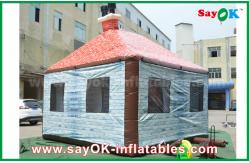 China Customized 5 x 4m PVC Giant Inflatable House Bar Plub With Window / Chimney supplier