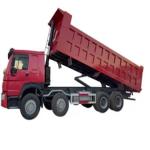 Howo E7 60 Ton 8X4 Tipper Truck 12 Tires Left Hand Drive Euro4 Emission Dumper For Mining Transportation for sale