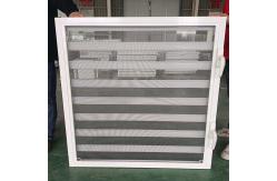 China Single Glass UPVC Louver Window Aluminum Jalousie Windows With Handle Customized supplier