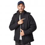 Washable Electric Winter Coats For Men Windproof Polyester Cotton