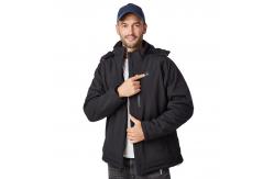 China Washable Electric Winter Coats For Men Windproof Polyester Cotton supplier