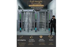 China ZT-826 Full Height Turnstile Gate Bidirectional Access Control supplier