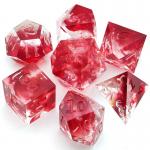 Wear Resistant Red Translucent Dice Portable Sturdy Resin Material for sale