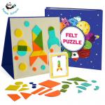 Toddlers Geometric Felt Puzzles  Activity Book Imagination And Creativity Trainning for sale