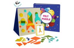 China Toddlers Geometric Felt Puzzles  Activity Book Imagination And Creativity Trainning supplier