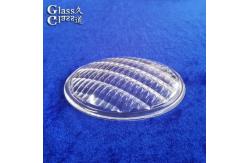 China Molded Borosilicate Textured Glass Light Cover For Light Diffusion supplier