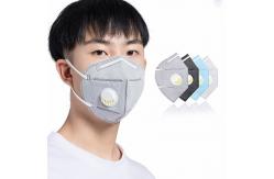 China 4 Layer Protection N95 Vertical Folding Mask Adult FFP2 Dust Mask With Valve supplier
