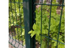 China 6ft Height V Mesh Security Fencing Pvc Coated Easily Assembled Peach Post supplier