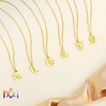 Custom Engraving Old English Initial Pendant For Necklace