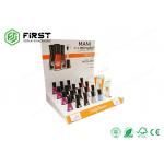 OEM Customized Colorful Printing Cardboard Counter Display Boxes With Holes For Nail Polish for sale