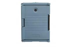 China 90L Hot Food Transport Container With Nylon Handles And Four Wheels supplier