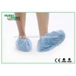 Single Use Nonwoven Disposable Waterproof Shoe Covers With Elastic Rubber Around All Parts