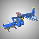 Precise Cold Cutting Beveling Production Line For 8-24 Middle And Thick Wall Pipes for sale