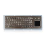 IP65 Stainless Steel Backlit USB Keyboard With Tough Touchpad