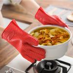 Resistant MAX Heat Silicone BBQ Grilling Gloves For Cooking Baking Barbecue Potholder for sale