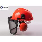 Metallurgy PPE Safety Helmet , Industrial Safety Helmet With Face Protection for sale