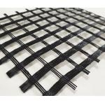 Asphalt Reinforcement Bitumen Coated Fiberglass Biaxial Geogrid Landfill And Embankment Support