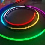 WS2811 LED Neon Strip , Black Color Silicone Neon Light Full RGB Color Temperature for sale